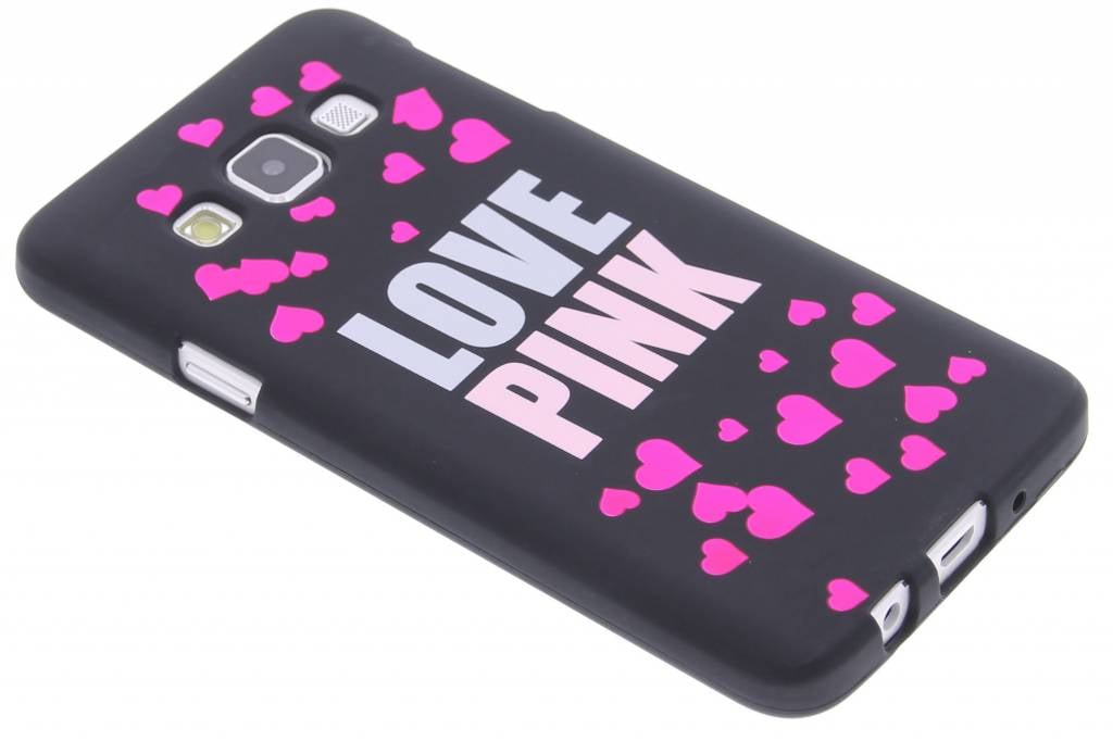 Image of I love pink glow in the dark TPU case voor de Samsung Galaxy A3