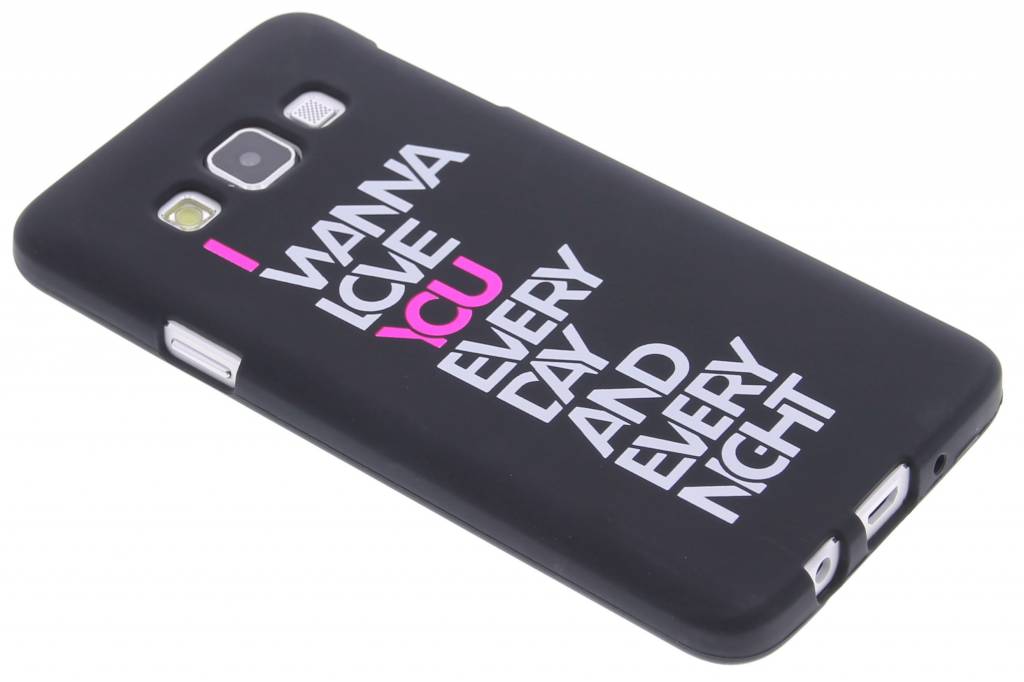 Image of I wanna love you glow in the dark TPU case voor de Samsung Galaxy A3