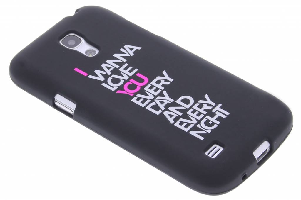Image of I wanna love you glow in the dark TPU case voor de Samsung Galaxy S4 Mini
