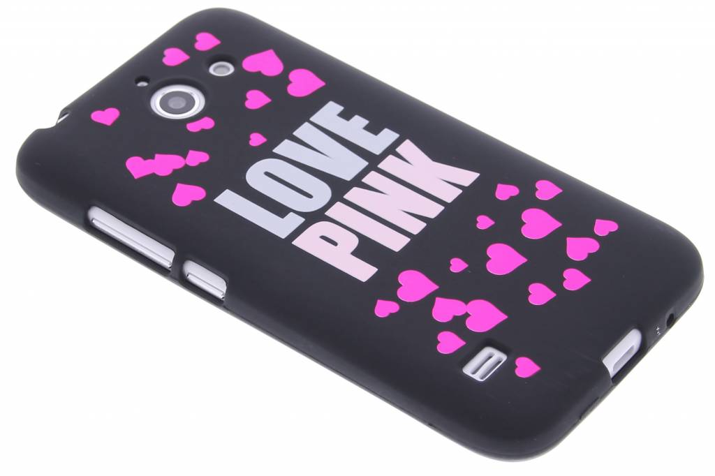 Image of I love pink glow in the dark TPU case voor de Huawei Ascend Y550