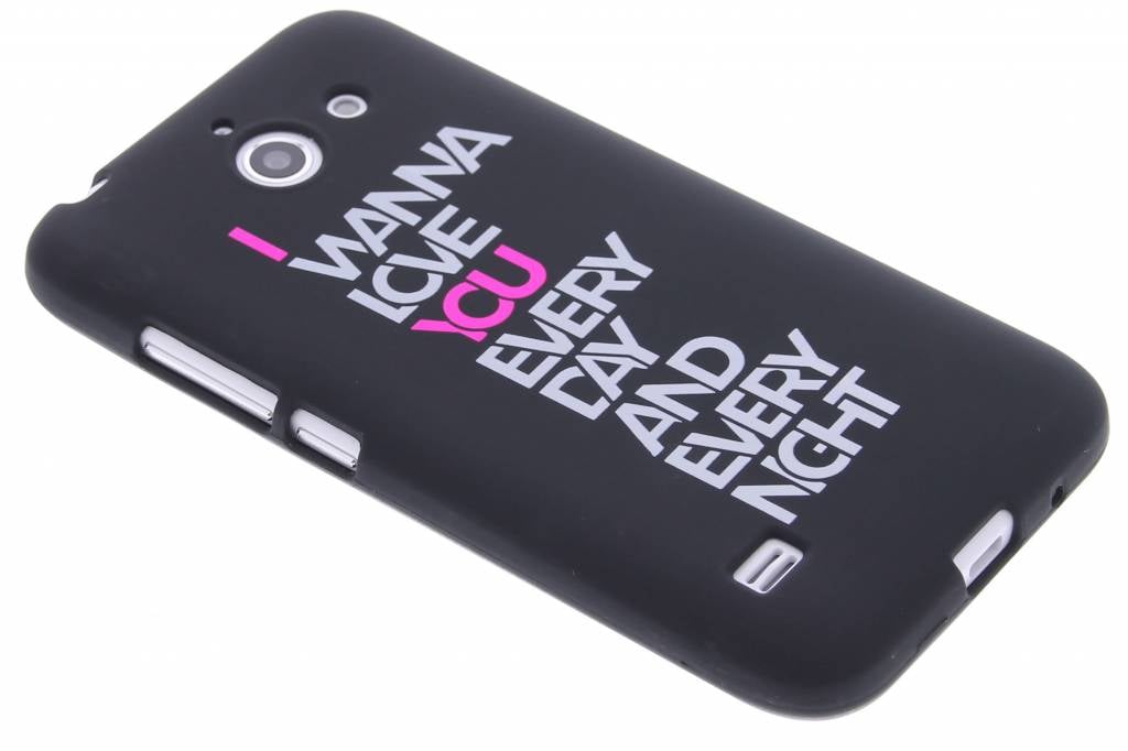 Image of I wanna love glow in the dark TPU case voor de Huawei Ascend Y550