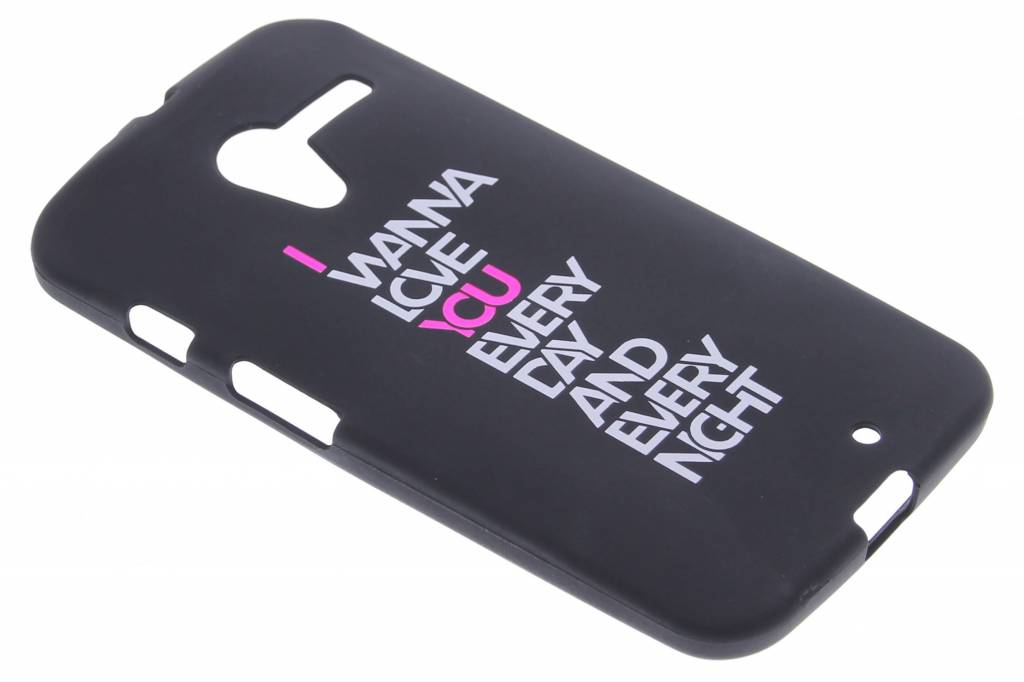 Image of I wanna love glow in the dark TPU case voor de Motorola Moto X