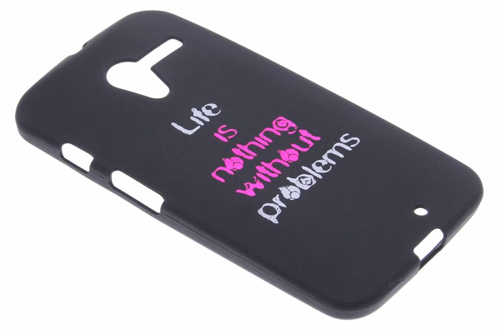 Image of Life problems glow in the dark TPU case voor de Motorola Moto X