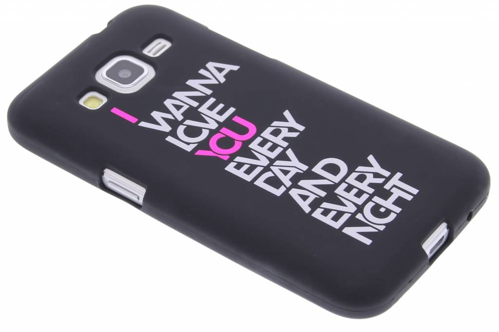 Image of I wanna love you glow in the dark TPU case voor de Samsung Galaxy Core Prime