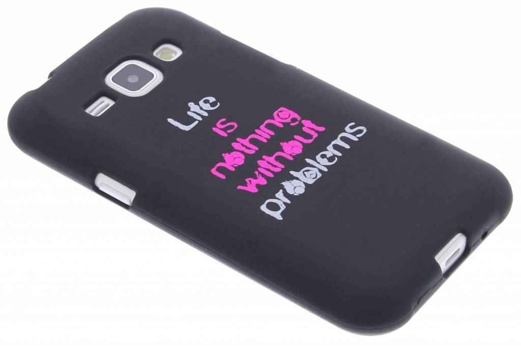 Image of Life problems glow in the dark TPU case voor de Samsung Galaxy J1