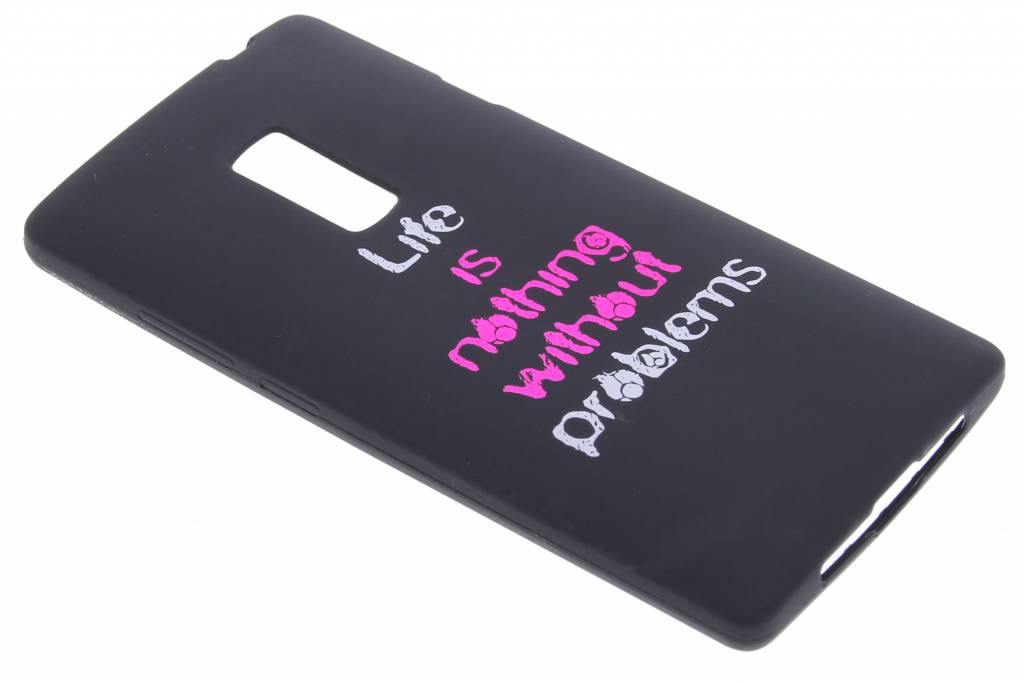 Image of Life problems glow in the dark TPU case voor de OnePlus 2