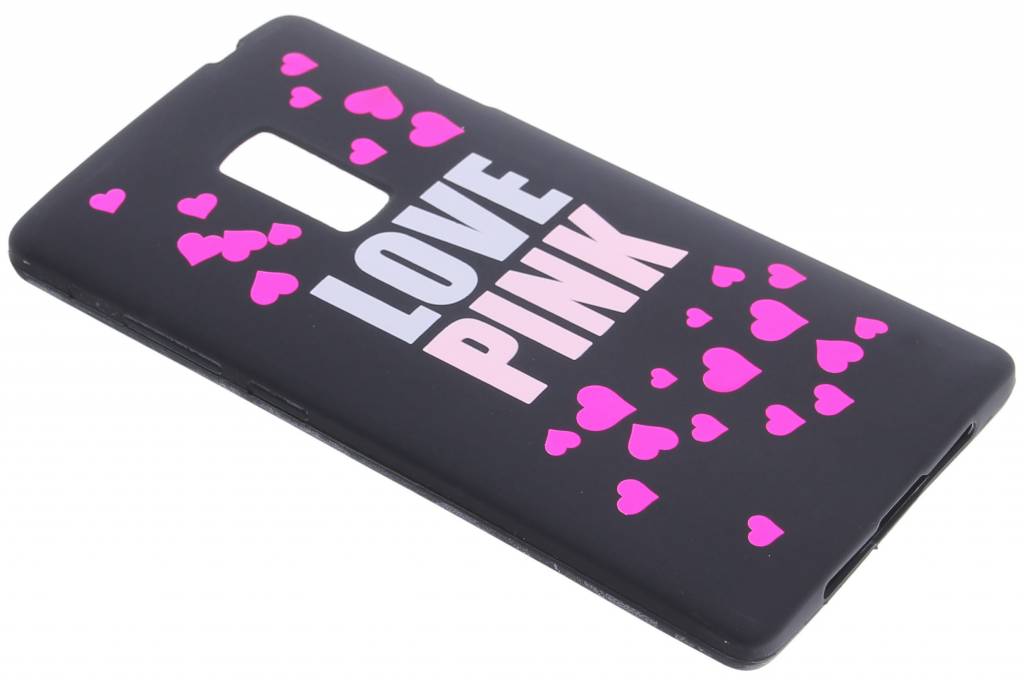Image of I love pink glow in the dark TPU case voor de OnePlus 2