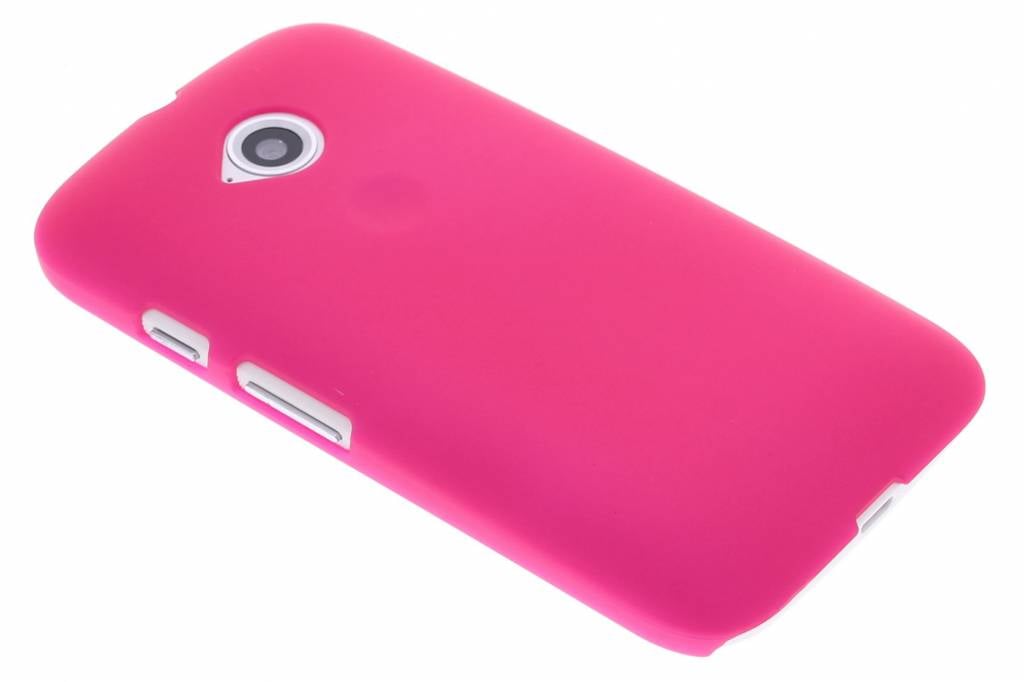 Image of Fuchsia effen hardcase hoesje voor de Motorola Moto E 2015