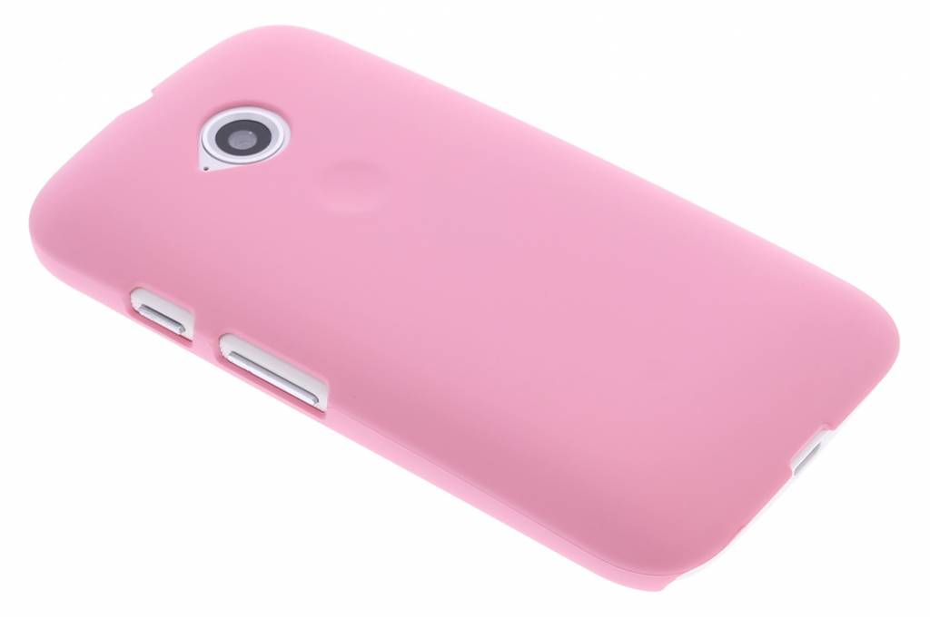 Image of Roze effen hardcase hoesje voor de Motorola Moto E 2015