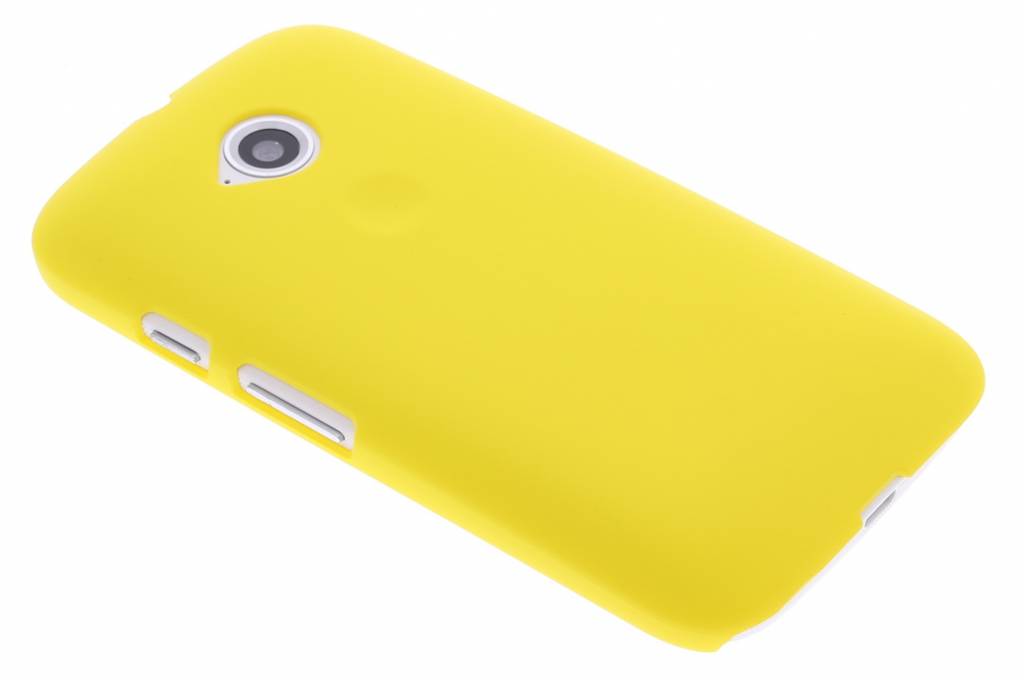 Image of Geel effen hardcase hoesje voor de Motorola Moto E 2015