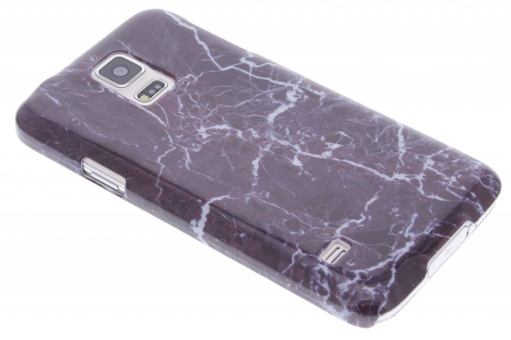 Image of Donkerpaars marmer hardcase hoesje voor de Samsung Galaxy S5 (Plus) / Neo