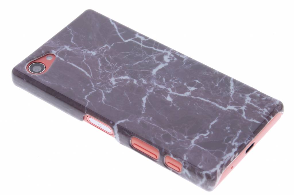 Image of Donkerpaars marmer hardcase hoesje voor de Sony Xperia Z5 Compact