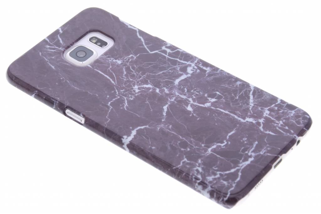 Image of Donkerpaars marmer hardcase hoesje voor de Samsung Galaxy S6 Edge Plus