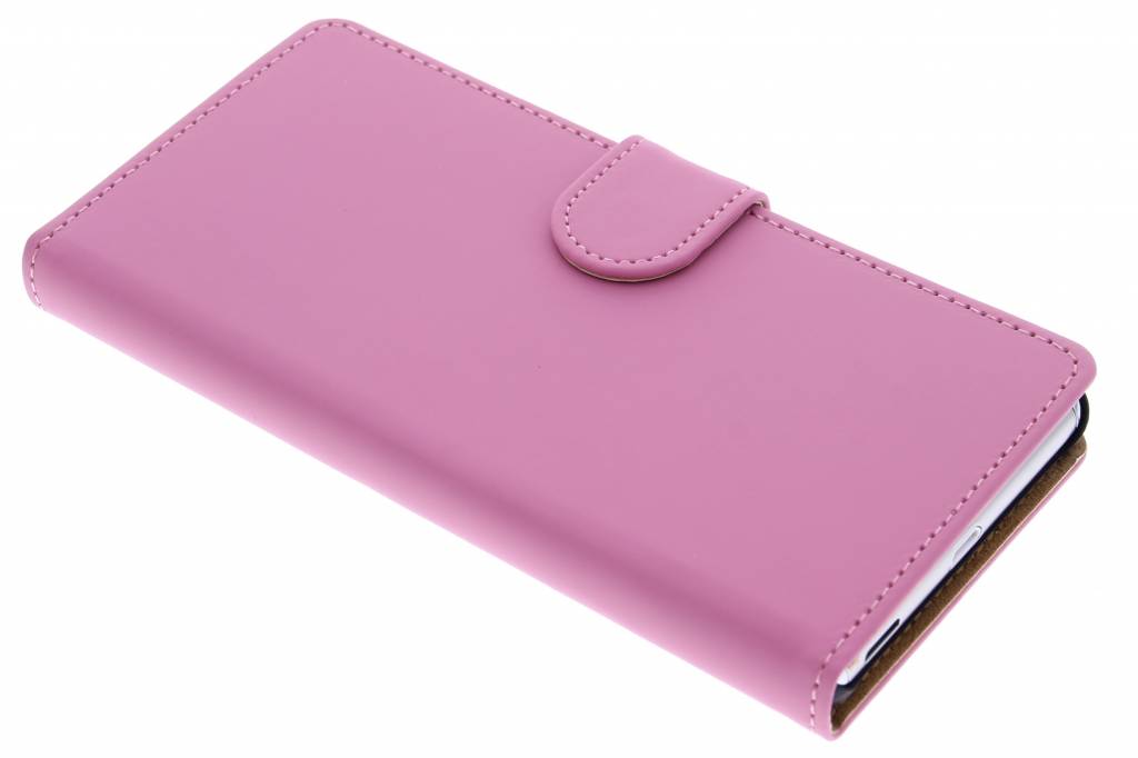 Image of Roze effen booktype hoes voor de Sony Xperia M5