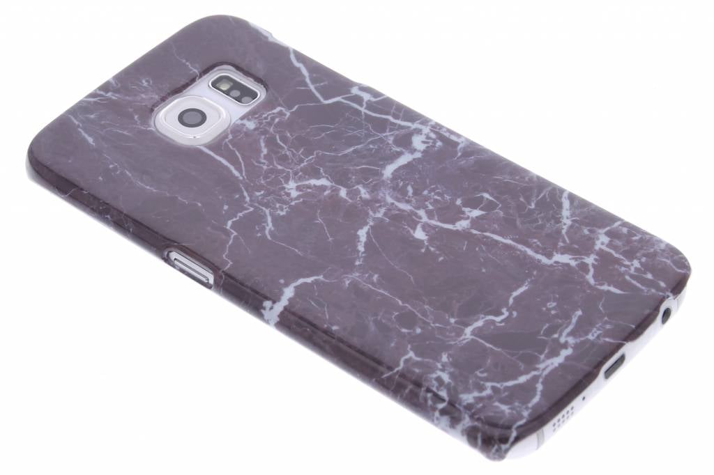 Image of Donkerpaars marmer hardcase hoesje voor de Samsung Galaxy S6 Edge