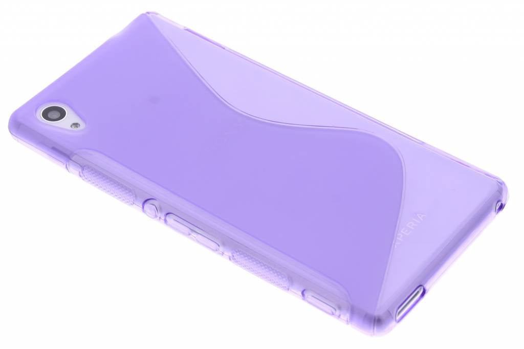 Image of Paars S-line TPU hoesje voor de Sony Xperia M4 Aqua