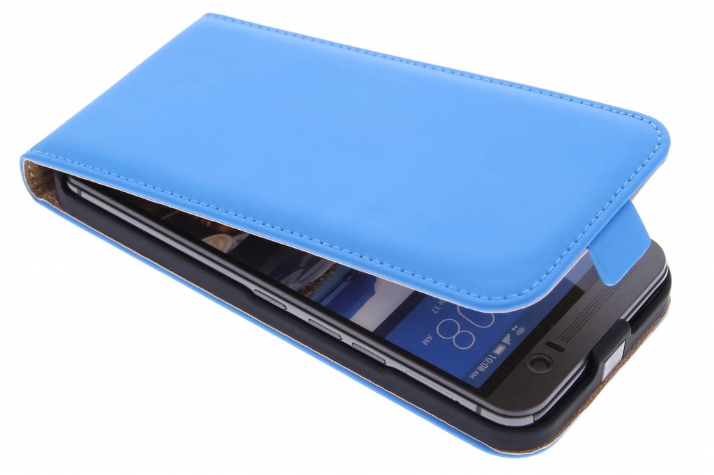 Image of Luxe Flipcase voor de HTC One M9 Plus - Blauw