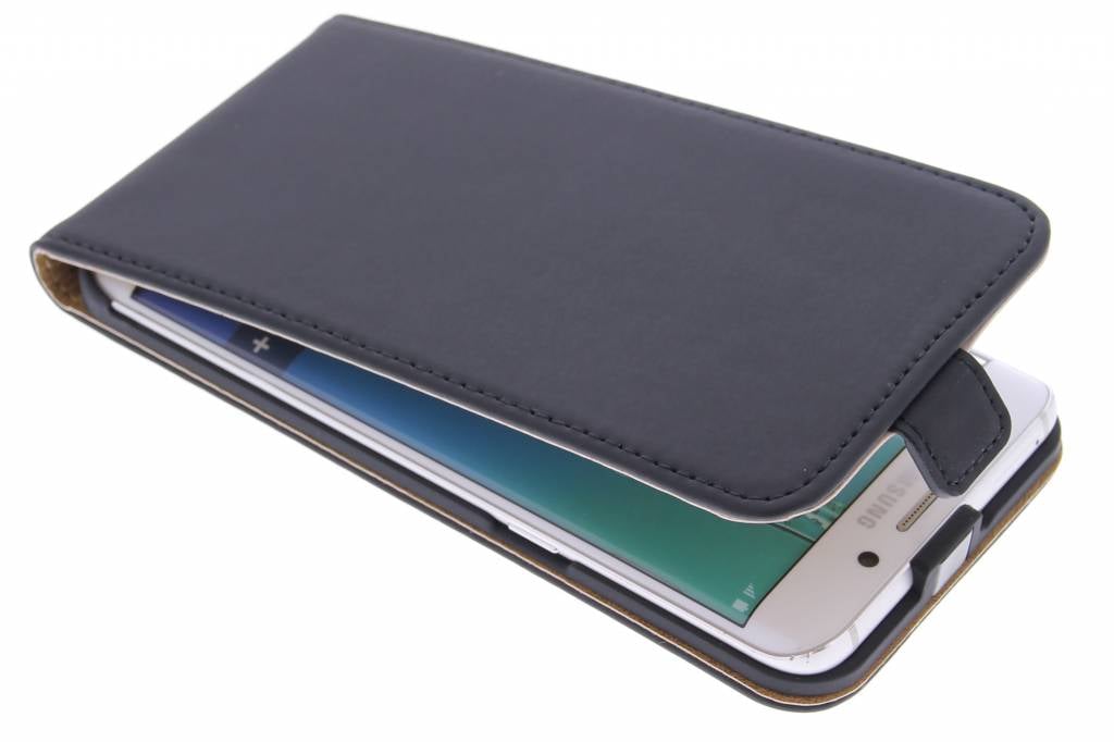 Image of Luxe Flipcase voor de Samsung Galaxy S6 Edge Plus - Zwart