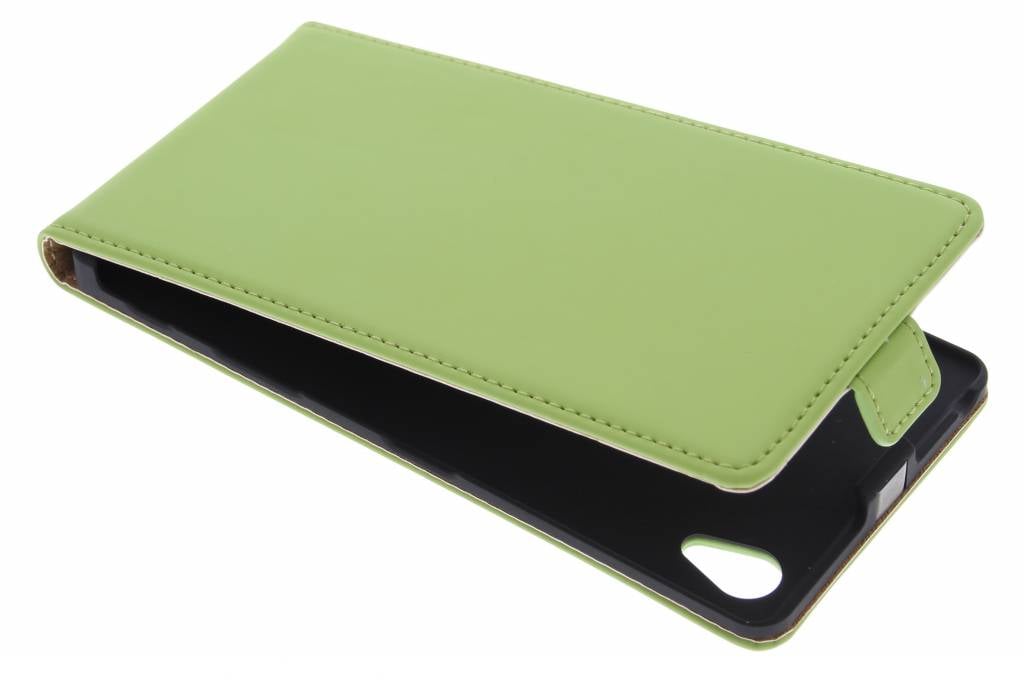 Image of Luxe Flipcase voor de Sony Xperia Z5 Premium - Groen