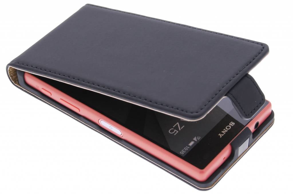 Image of Luxe Flipcase voor de Sony Xperia Z5 Compact - Zwart