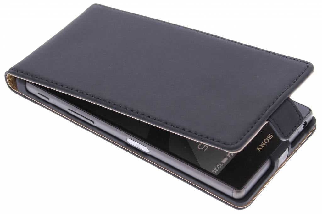 Image of Luxe Flipcase voor de Sony Xperia Z5 - Zwart