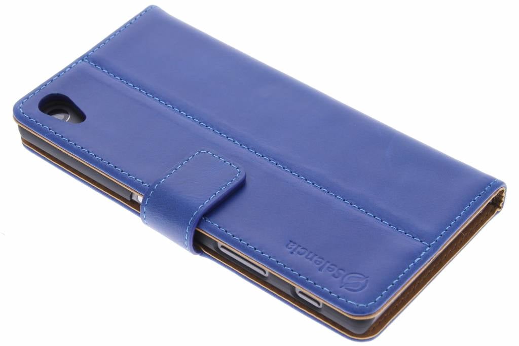 Image of Luxe Lederen Booktype voor de Sony Xperia Z5 - Blauw