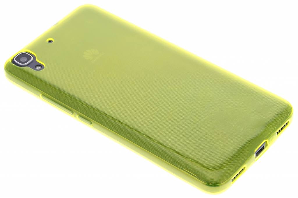 Image of Geel ultra thin transparant TPU hoesje voor de Huawei Y6