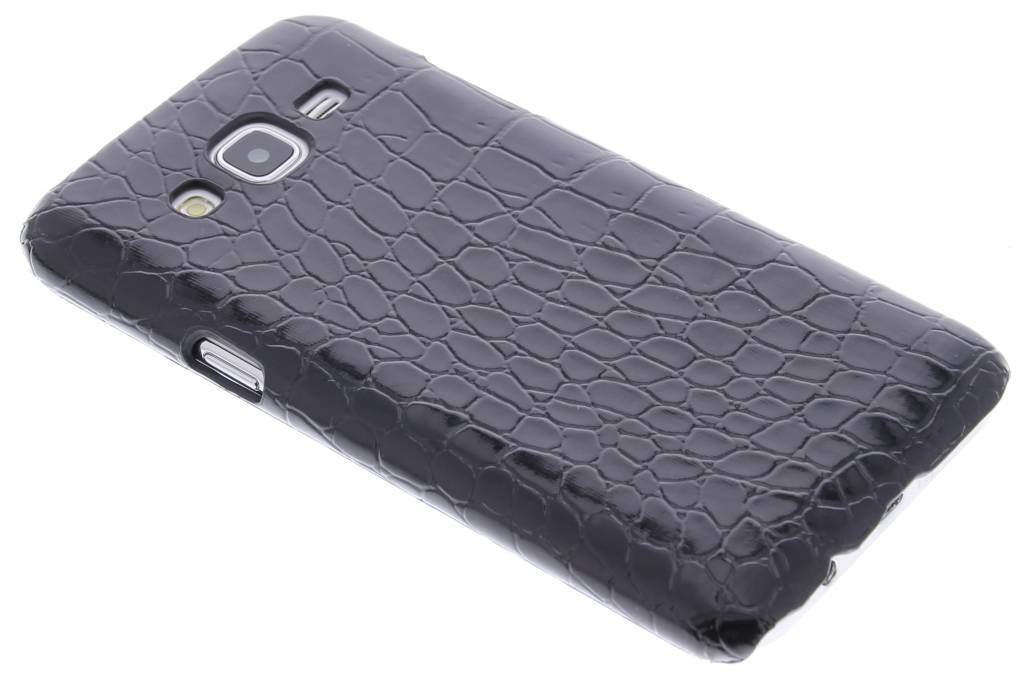 Image of Zwart krokodil design hardcase hoesje voor de Samsung Galaxy J5