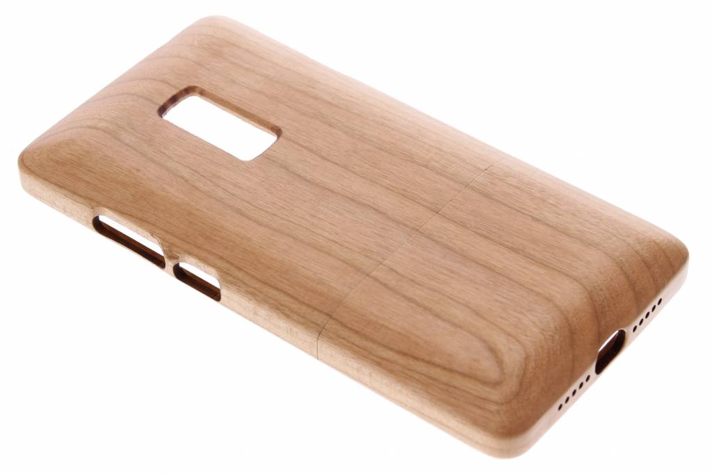 Image of Lichtbruin echt houten hardcase voor de OnePlus 2