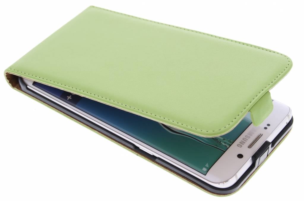 Image of Groene luxe flipcase voor de Samsung Galaxy S6 Edge Plus