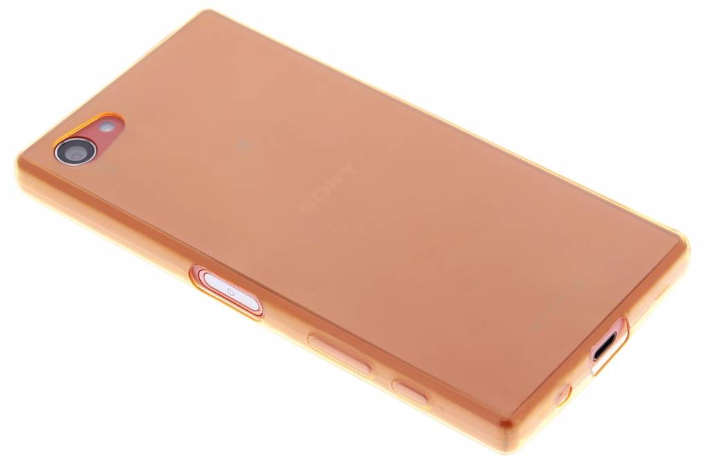 Image of Oranje ultra thin transparant TPU hoesje voor de Sony Xperia Z5 Compact