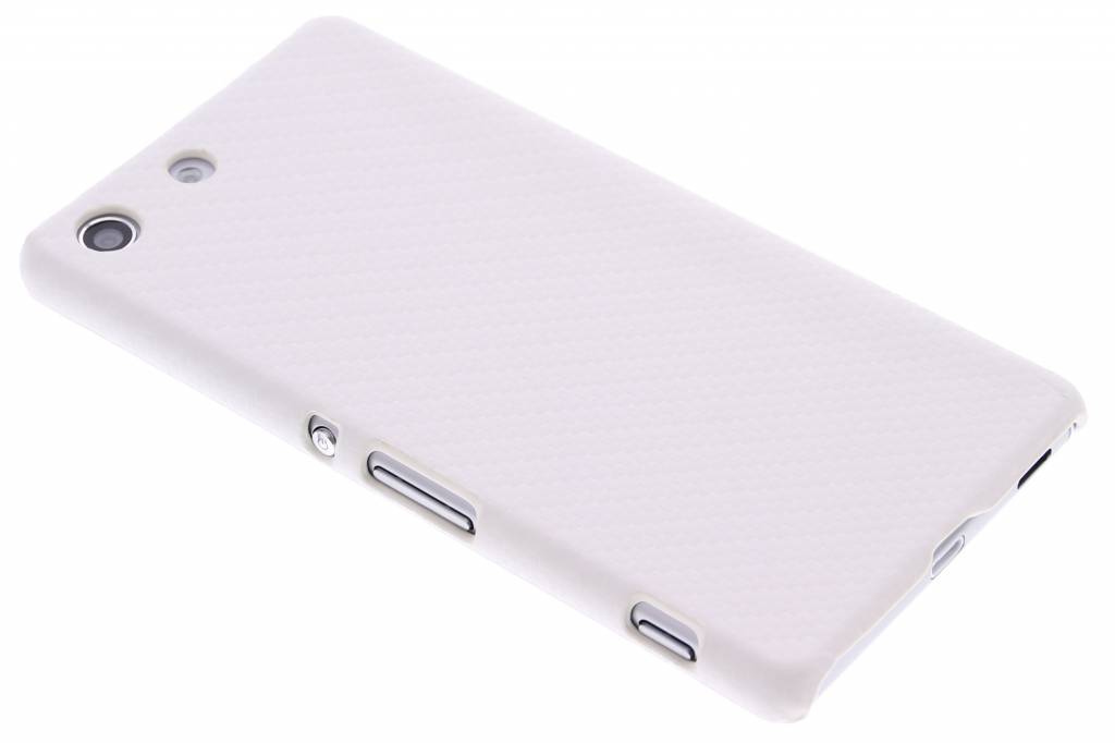 Image of Wit carbon look hardcase hoesje voor de Sony Xperia M5