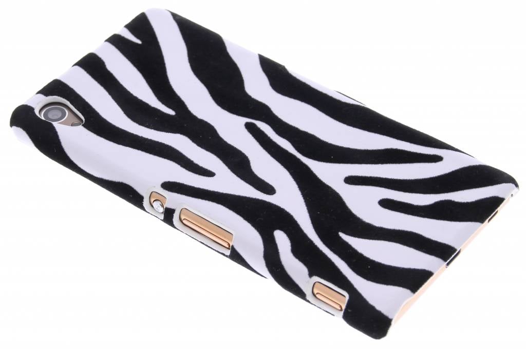 Image of Zebra flock hardcase hoesje voor de Sony Xperia Z3 Plus