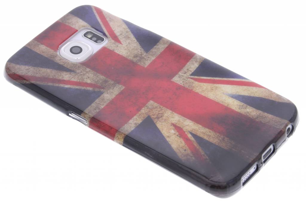 Image of Britse vlag design TPU siliconen hoesje voor de Samsung Galaxy S6 Edge