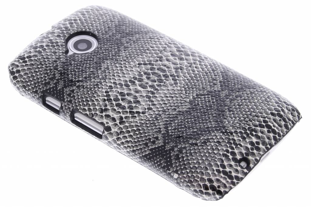 Image of Zwart slangen design hardcase hoesje voor de Motorola Moto E 2015