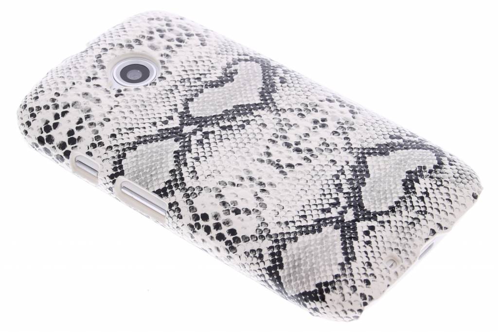 Image of Wit slangen design hardcase hoesje voor de Motorola Moto E 2015