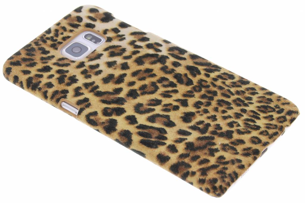 Image of Luipaard flock hardcase hoesje voor de Samsung Galaxy S6 Edge Plus