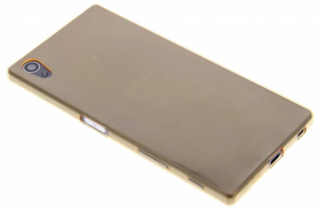 Image of Gold ultra thin transparant TPU hoesje voor de Sony Xperia Z5