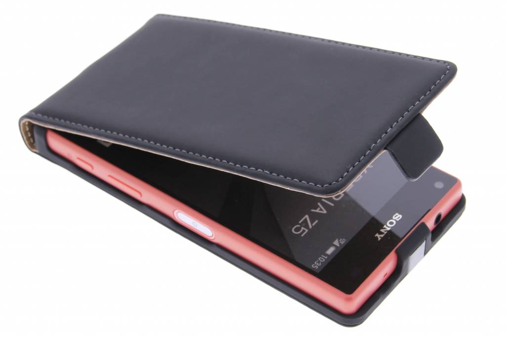 Image of Mobiparts Premium Flip Case Sony Xperia Z5 Compact Black