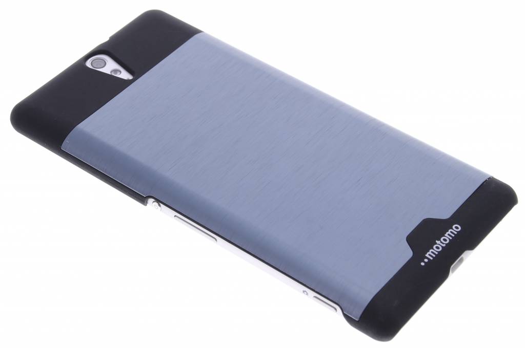 Image of Donkerblauw brushed aluminium hardcase hoesje voor de Sony Xperia C5 Ultra