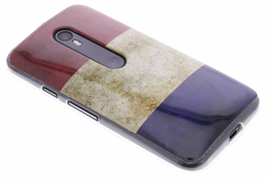 Image of Nederlandse vlag design TPU siliconen hoesje voor de Motorola Moto G 3rd Gen 2015