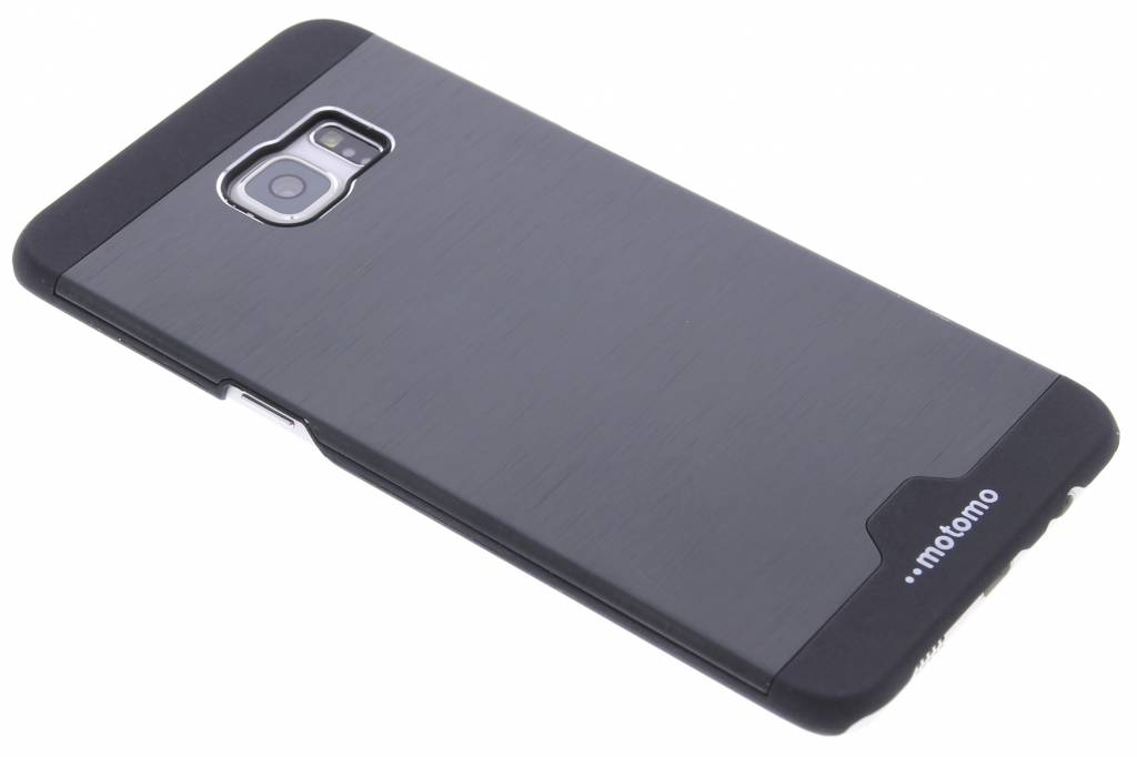 Image of Zwart brushed aluminium hardcase hoesje voor de Samsung Galaxy S6 Edge Plus