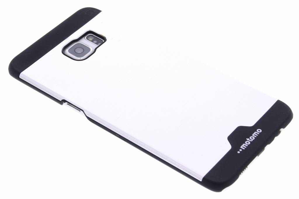 Image of Zilver brushed aluminium hardcase hoesje voor de Samsung Galaxy S6 Edge Plus