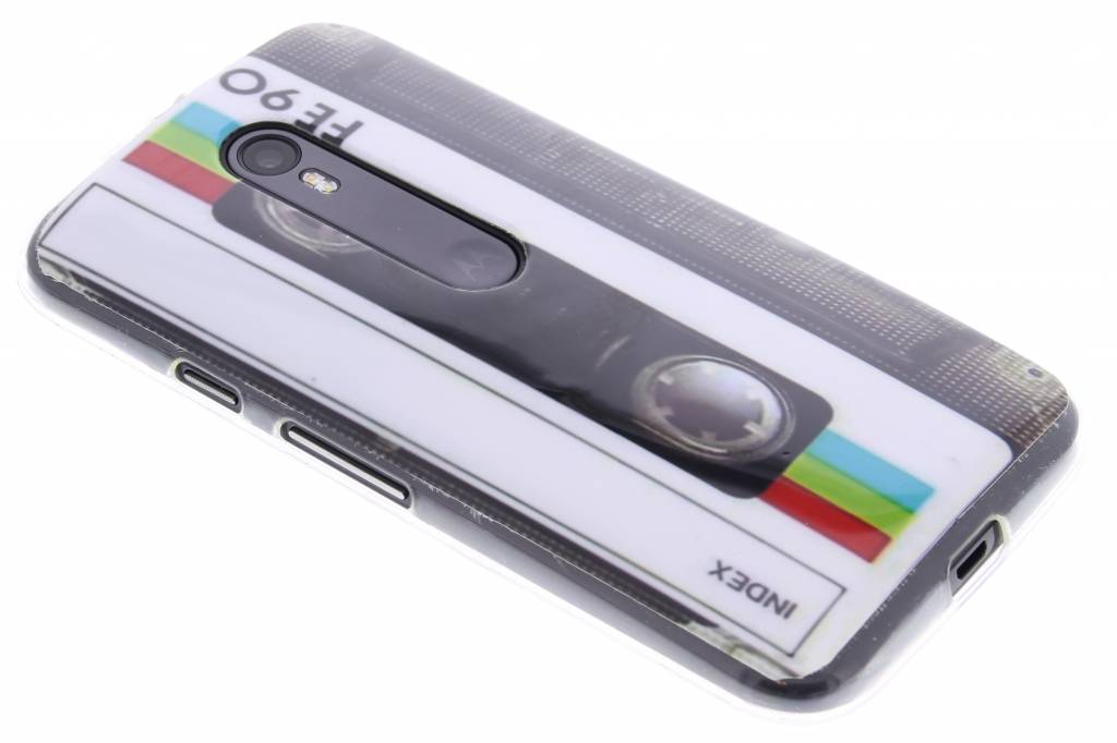 Image of Cassette design TPU siliconen hoesje voor de Motorola Moto G 3rd Gen