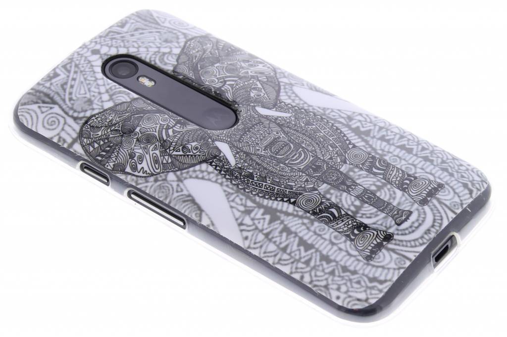 Image of Olifant design TPU siliconen hoesje voor de Motorola Moto G 3rd Gen