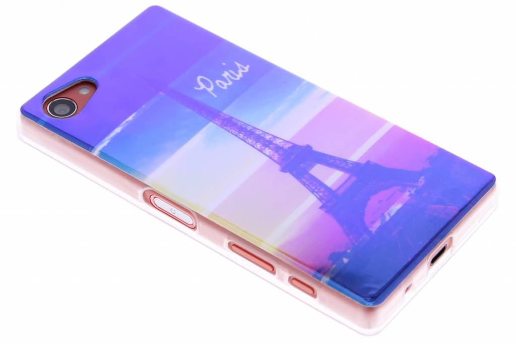 Image of Metallic eiffeltoren design TPU siliconen hoesje voor de Sony Xperia Z5 Compact