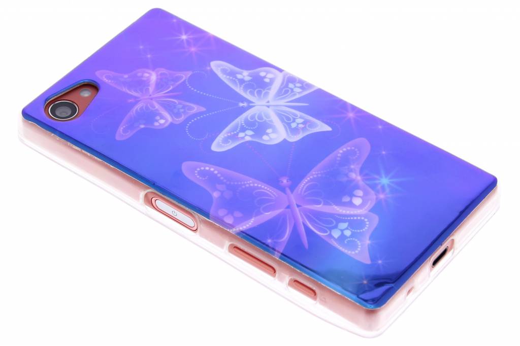 Image of Metallic vlinder design TPU siliconen hoesje voor de Sony Xperia Z5 Compact