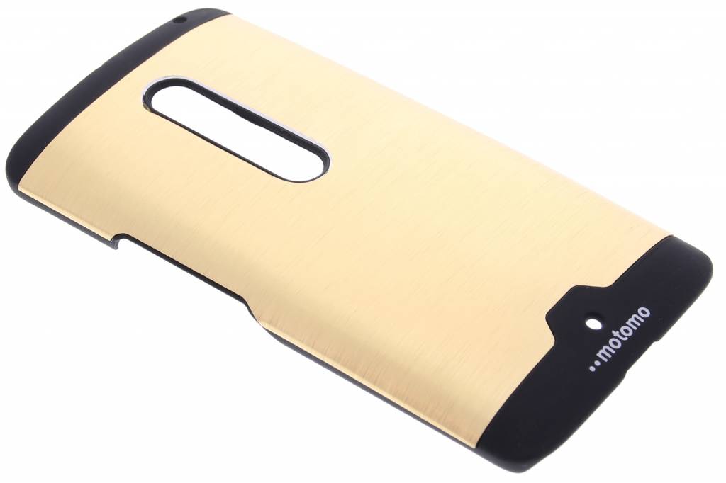 Image of Goud brushed aluminium hardcase hoesje voor de Motorola Moto X Play