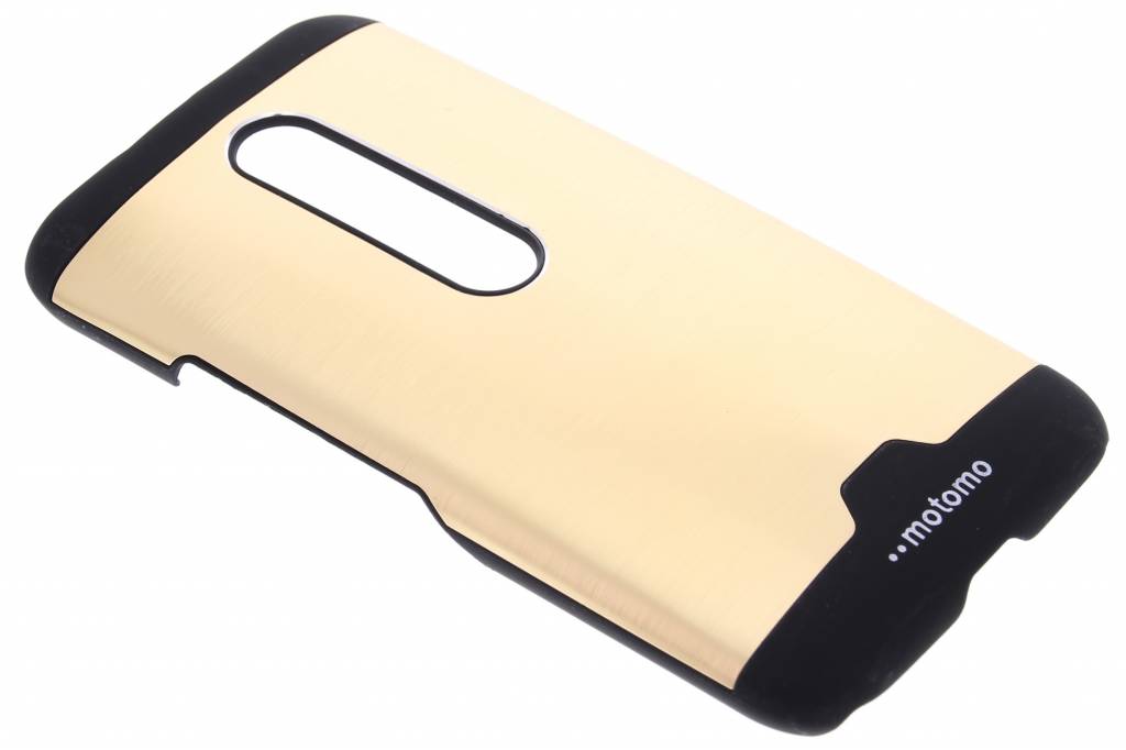 Image of Goud brushed aluminium hardcase hoesje voor de Motorola Moto G 3rd Gen