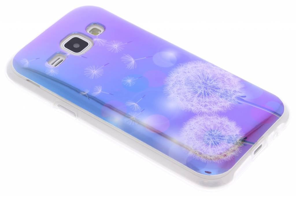 Image of Metallic dandelion design TPU siliconen hoesje voor de Samsung Galaxy J1